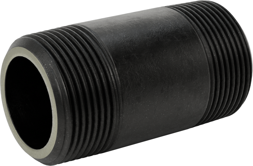 Ekstra Kalın Cidarlı Çelik Boru Nipeli, Her İki Ucu Dişli, 1-1/4 NPT, 3" Uzunluk