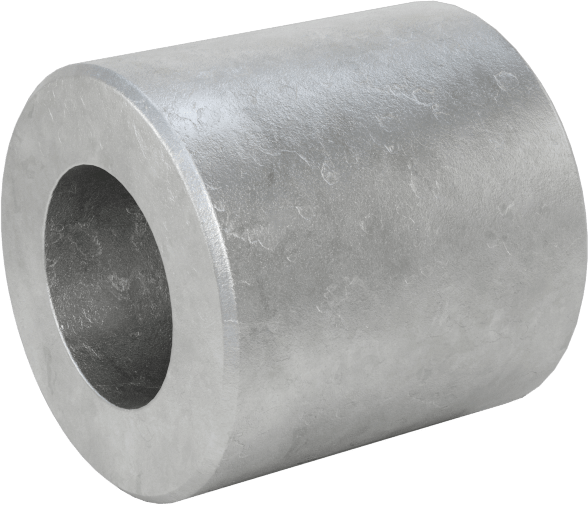 Yüksek Basınçlı Galvanizli Çelik Boru Bağlantı Elemanı, Düz Adaptör, 1/8 NPT Dişi x Alın Kaynağı