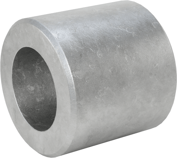 Yüksek Basınçlı Galvanizli Çelik Boru Bağlantı Elemanı, Düz Adaptör, 1/4 NPT Dişi x Alın Kaynağı