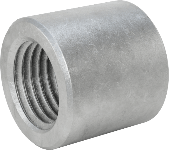 Yüksek Basınçlı Galvanizli Çelik Boru Bağlantı Elemanı, Düz Adaptör, 1/4 NPT Dişi x Alın Kaynağı