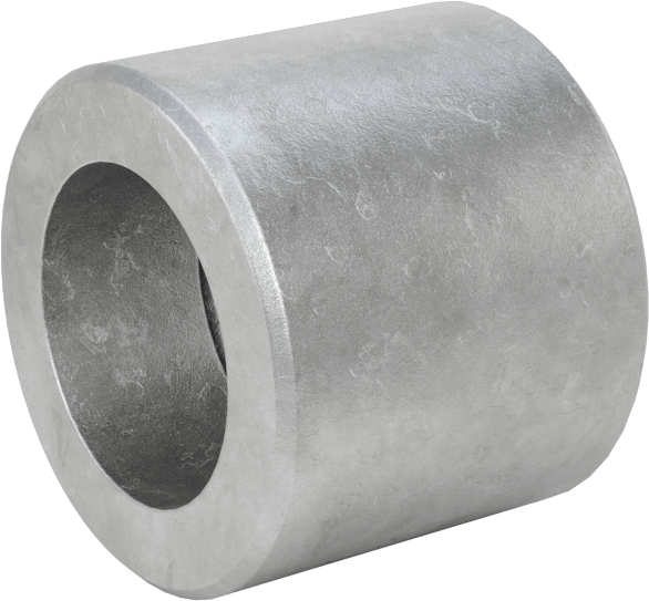Yüksek Basınçlı Galvanizli Çelik Boru Bağlantı Elemanı, Düz Adaptör, 1/2 NPT Dişi x Alın Kaynağı