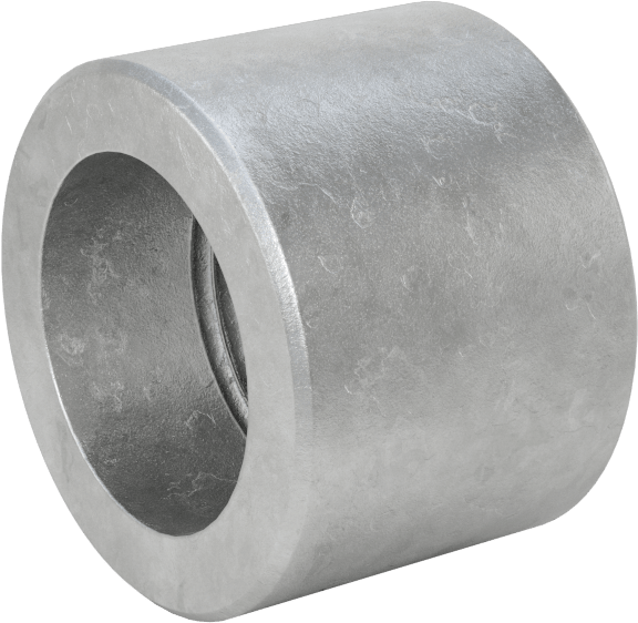 Yüksek Basınçlı Galvanizli Çelik Boru Bağlantı Elemanı, Düz Adaptör, 3/4 NPT Dişi x Alın Kaynağı