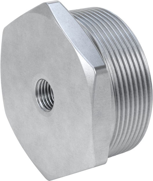 Yüksek Basınçlı Galvanizli Çelik Boru Bağlantı Elemanı, Düz Burç Adaptörü, 2 NPT Erkek x 1/4 NPT Dişi