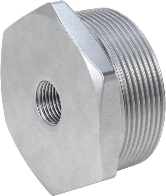 Yüksek Basınçlı Galvanizli Çelik Boru Bağlantı Elemanı, Düz Burç Adaptörü, 2 NPT Erkek x 3/8 NPT Dişi