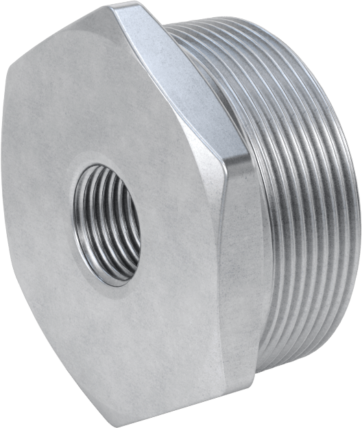Yüksek Basınçlı Galvanizli Çelik Boru Bağlantı Elemanı, Düz Burç Adaptörü, 2 NPT Erkek x 1/2 NPT Dişi
