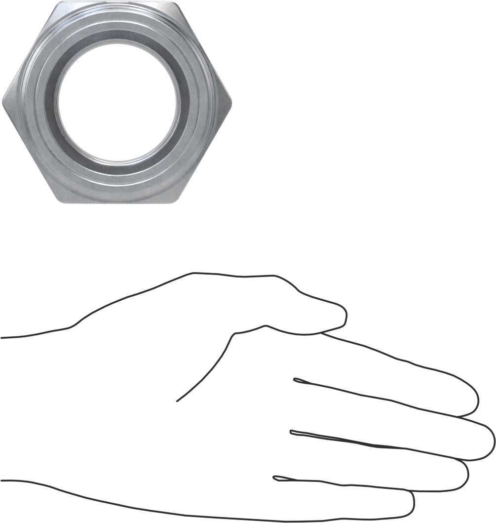 Yüksek Basınçlı Galvanizli Çelik Boru Bağlantı Elemanı, Burç Adaptörü, 2-1/2 NPT Erkek x 1-1/2 NPT Dişi