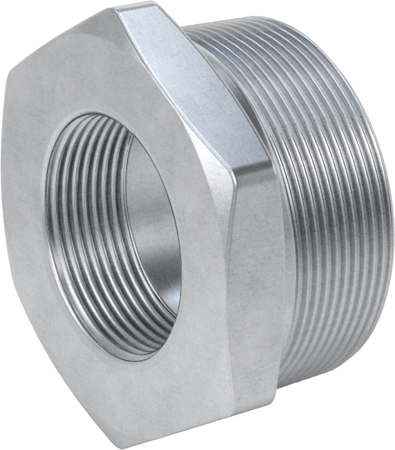 Yüksek Basınçlı Galvanizli Çelik Boru Bağlantı Elemanı, Burç Adaptörü, 2-1/2 NPT Erkek x 1-1/2 NPT Dişi