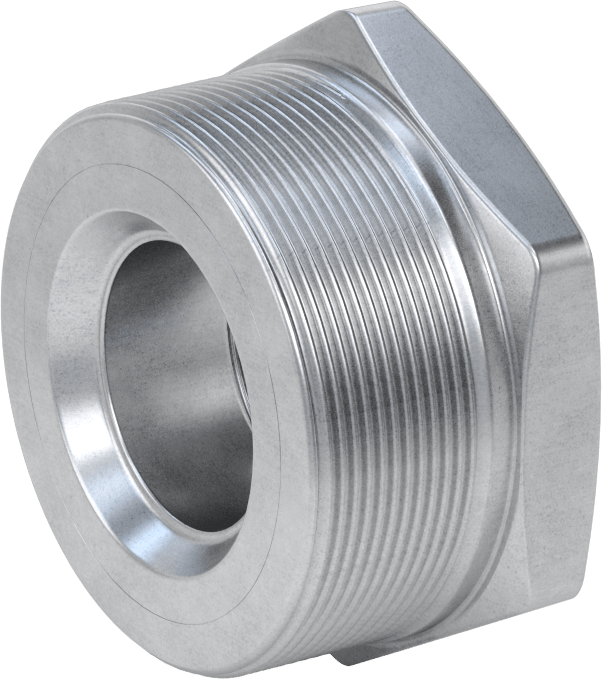 Yüksek Basınçlı Galvanizli Çelik Boru Bağlantı Elemanı, Düz Burç Adaptörü, 3 NPT Erkek x 1,5 NPT Dişi
