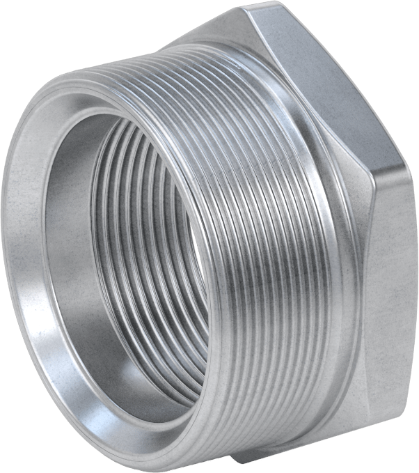 Yüksek Basınçlı Galvanizli Çelik Boru Bağlantı Elemanı, Düz Burç Adaptörü, 3 NPT Erkek x 2,5 NPT Dişi