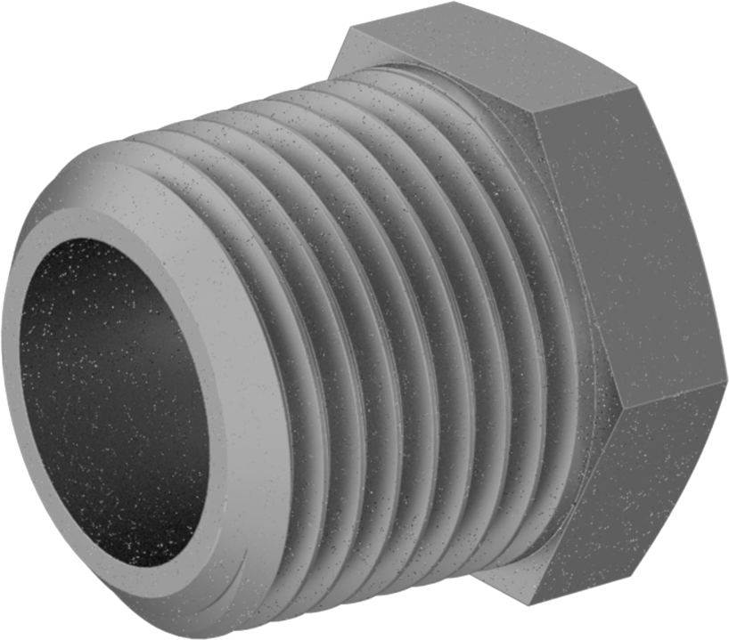 Yüksek Basınçlı Galvanizli Çelik Boru Bağlantı Elemanı, Burç Redüksiyon Adaptörü, 3/8 Erkek x 1/4 Dişi NPT
