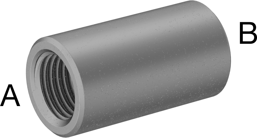 Yüksek Basınçlı Galvanizli Çelik Boru Bağlantı Elemanı, Düz Redüktör, 1/4 x 1/8 NPT Dişi