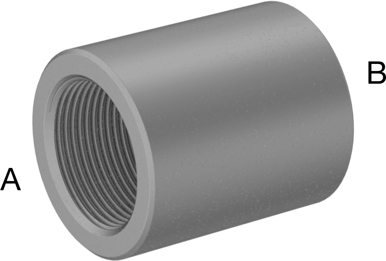 Yüksek Basınçlı Galvanizli Çelik Boru Bağlantı Elemanı, Düz Redüktör, 1-1/4 x 1 NPT Dişi