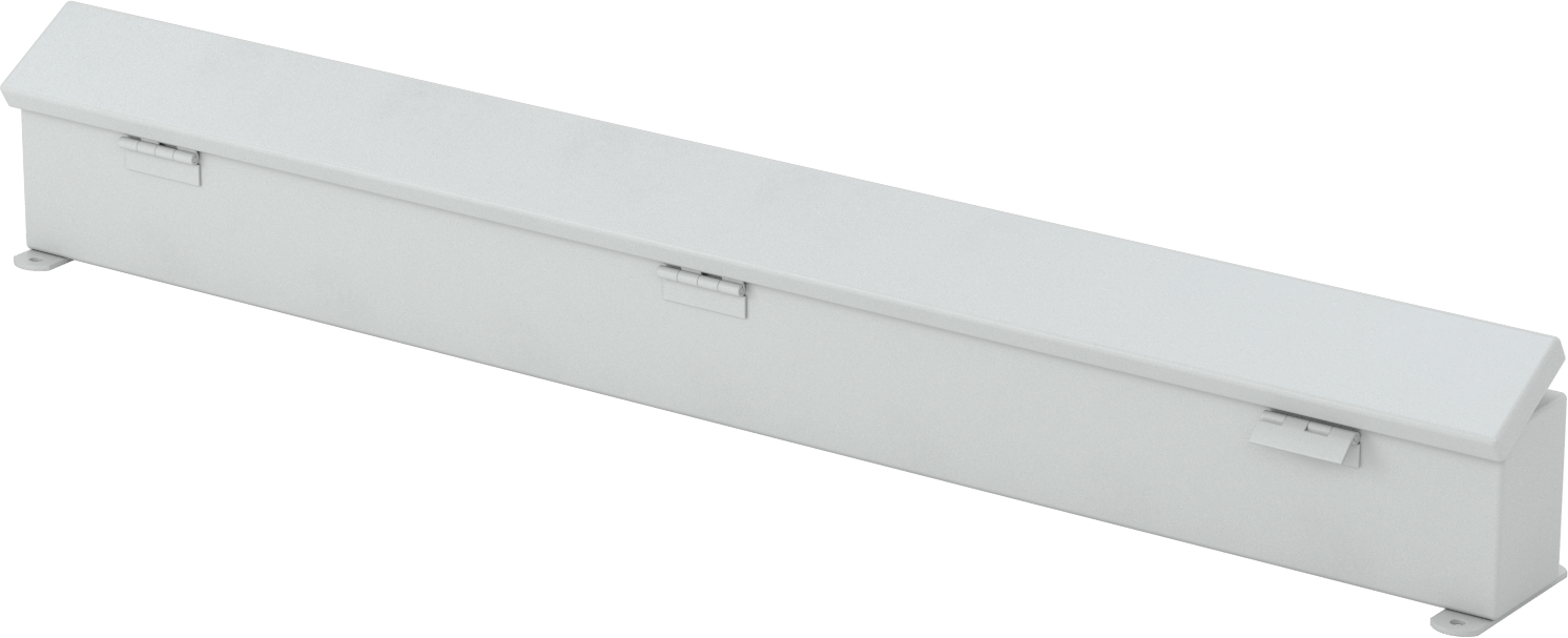 Yağ Sızdırmaz Kapalı Oluklu Kablo Kanalı, 2-1/2“ Genişlik x 2-1/2” Derinlik, 3 Fit Uzunluk