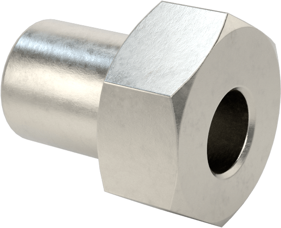 Altıgen Flanşlı Eksantrik Burç, 9,53 mm Delik Çapı için