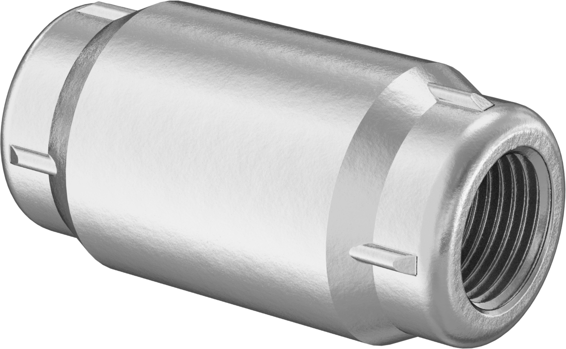 Pirinç Dişli Çek Valf, Buna-N Yaylı Piston, Konektör, 1/2 BSPP Dişi