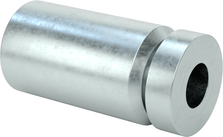 Hızlı Bağlantılı Sıkıştırma Mil Yaka, 3/8" Çap için, Çinko Kaplamalı 1215 Karbon Çelik