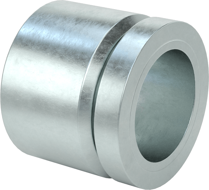 Hızlı Bağlantılı Sıkıştırma Mil Yaka, 1-1/2" Çap için, Çinko Kaplamalı 1215 Karbon Çelik