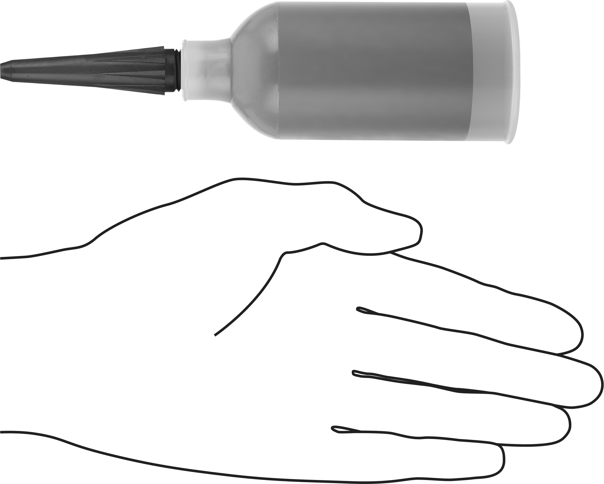 Kimyasallara Dayanıklı Viton® Floroelastomer Sızdırmazlık Maddesi, Kendi Kendini Düzleştiren, 2,5 FL. oz. Kartuş