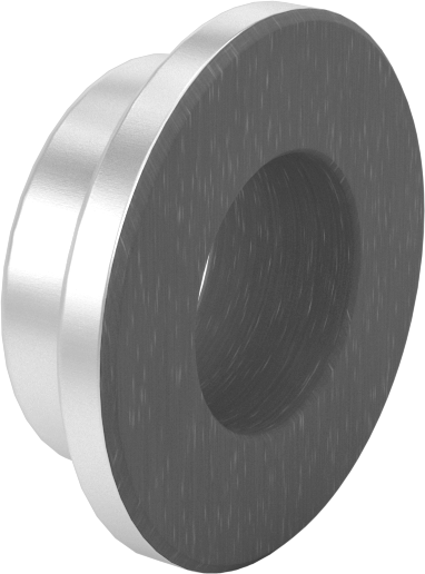 Kuru Çalışmalı Metal Takviyeli PTFE Kovanlı Rulman, Alüminyum Kabuklu, Flanşlı, 12 mm Şaft Çapı için, 8 mm Uzunluk