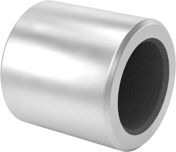Kuru Çalışmalı Metal Takviyeli PTFE Kovanlı Rulman, Alüminyum Kabuklu, 8 mm Mil Çapı için, 12 mm Uzunluk