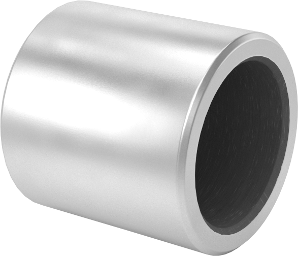 Kuru Çalışmalı Metal Takviyeli PTFE Kovanlı Rulman, Alüminyum Kabuklu, 12 mm Şaft Çapı için, 16 mm Uzunluk
