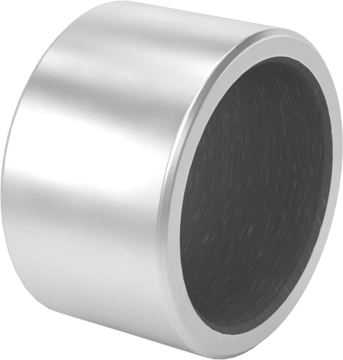Kuru Çalışmalı Metal Takviyeli PTFE Kovanlı Rulman, Alüminyum Kabuklu, 16 mm Mil Çapı için, 12 mm Uzunluk