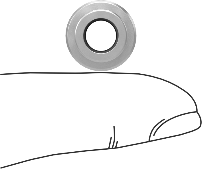 Kuru Çalışmalı Metal Takviyeli PTFE Kovanlı Rulman, Alüminyum Kabuklu, Flanşlı, 6 mm Mil Çapı için, 10 mm Uzunluk