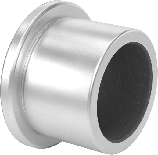Kuru Çalışmalı Metal Takviyeli PTFE Kovanlı Rulman, Alüminyum Kabuklu, Flanşlı, 20 mm Mil Çapı için, 20 mm Uzunluk
