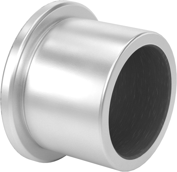 Kuru Çalışmalı Metal Takviyeli PTFE Kovanlı Rulman, Alüminyum Kabuklu, Flanşlı, 30 mm Mil Çapı için, 30 mm Uzunluk
