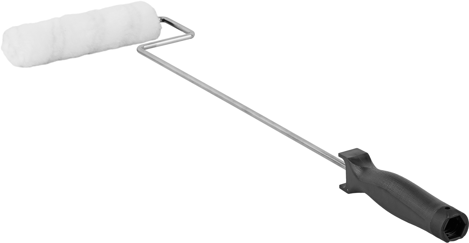 Dar Alanlar için Boya Rulosu, 6-1/2“ Uzunlukta, 1/2” Tüylü Silindir Kapağı, 25" Uzunlukta Sap