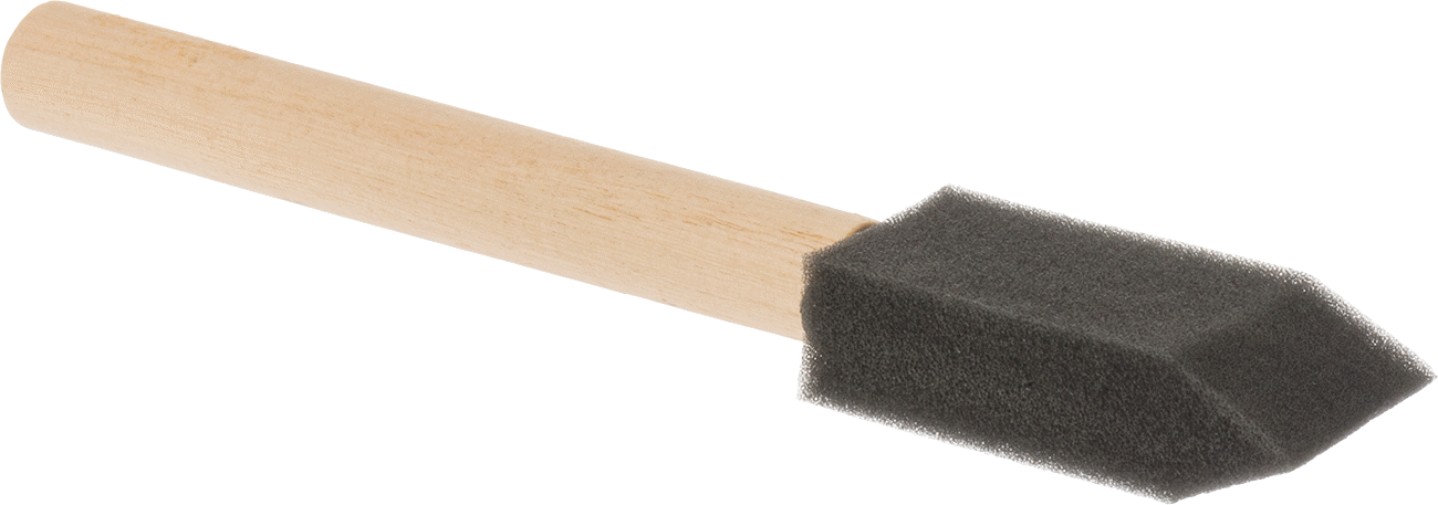 Köpük Fırça, 1“ Genişlik x 1-7/8” Uzunluk x 1/2" Kalınlık