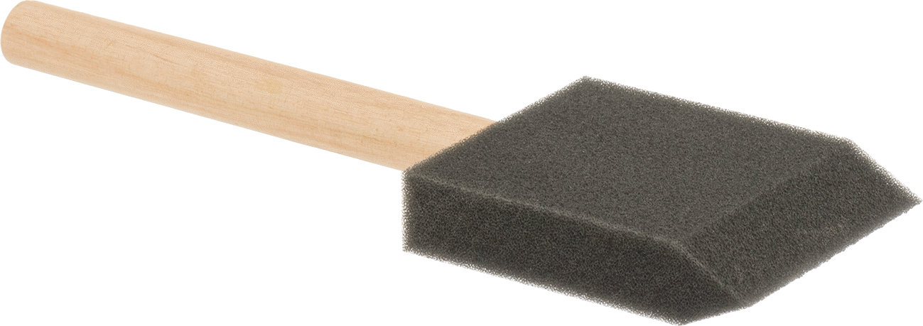 Köpük Fırça, 2“ Genişlik x 2-3/8” Uzunluk x 1/2" Kalınlık