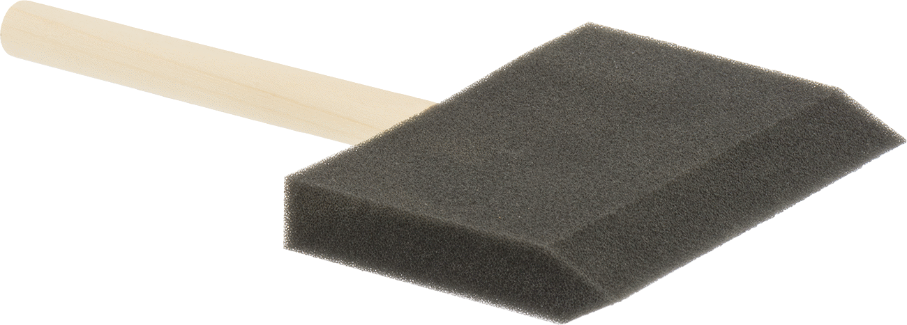 Köpük Fırça, 4“ Genişlik x 2-3/4” Uzunluk x 1/2" Kalınlık