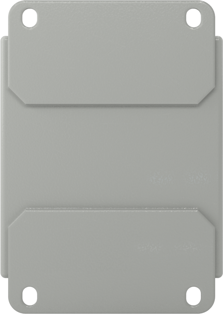 30 mm Basma Düğmesi için Eğimli Üstlü Muhafaza, Yağa Dayanıklı, 1 Delik, 4-3/4" x 3-1/2" x 4-1/2"