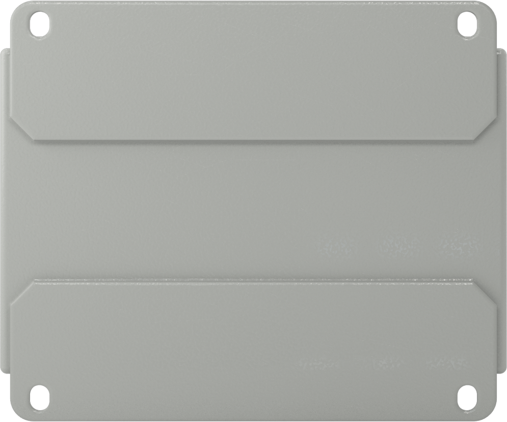 30 mm Basma Düğmesi için Eğimli Üstlü Muhafaza, Yağa Dayanıklı, 2 Delik, 4-3/4" x 6" x 4-1/2"