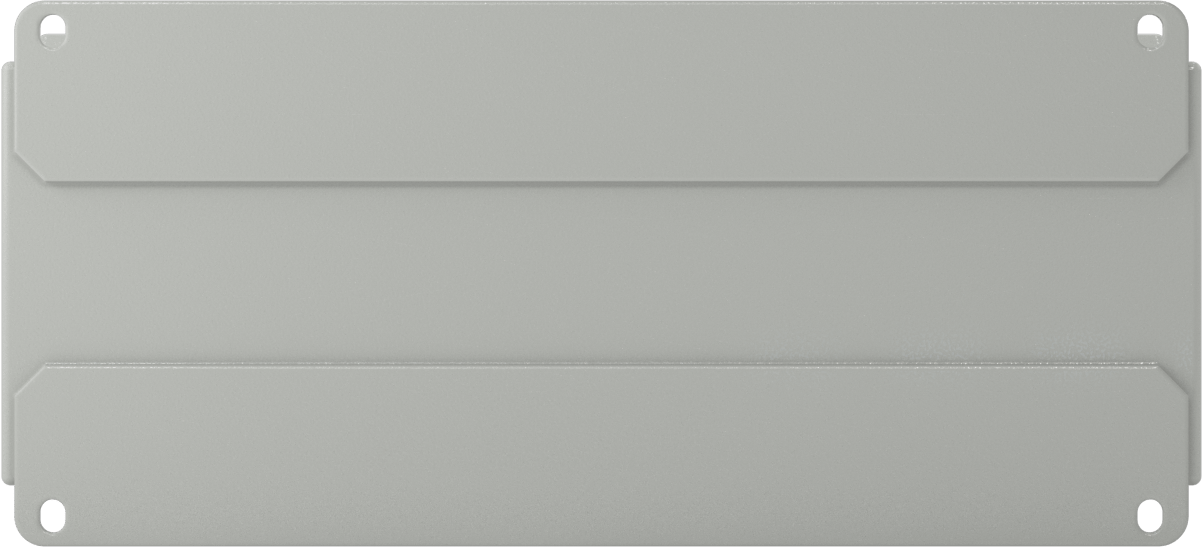 30 mm Basma Düğmesi için Eğimli Üstlü Muhafaza, Yağa Dayanıklı, 4 Delik, 4-3/4" x 10" x 4-1/2"