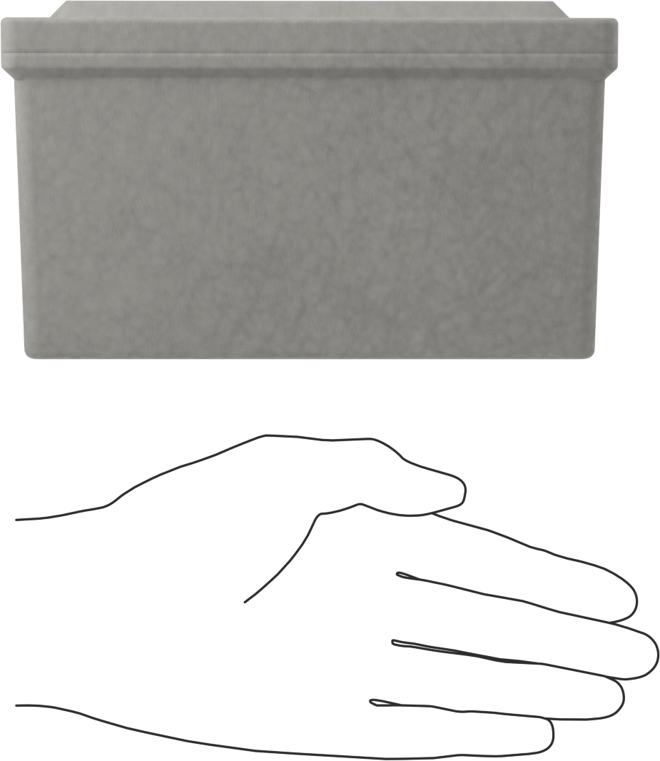 Su Geçirmez Düğmeli Muhafaza, 22 mm, Fiberglas Takviyeli Polyester, 2 Holes