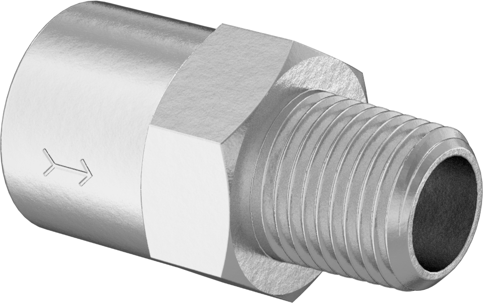 Pirinç Dişli Çek Valf, Pirinç Piston ile, 1/8 NPT Dişi x NPT Erkek