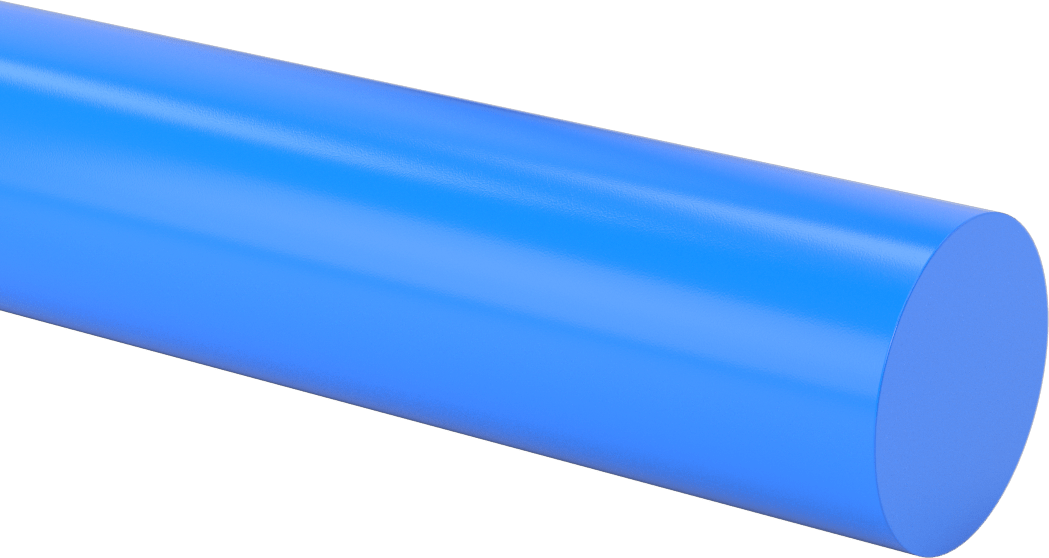 Aşınmaya ve Kimyasallara Dayanıklı PEEK Çubuk, Metal ile Tespit Edilebilir, 2 inç Çap