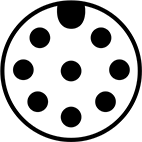 8-Pole Micro M12 Plug