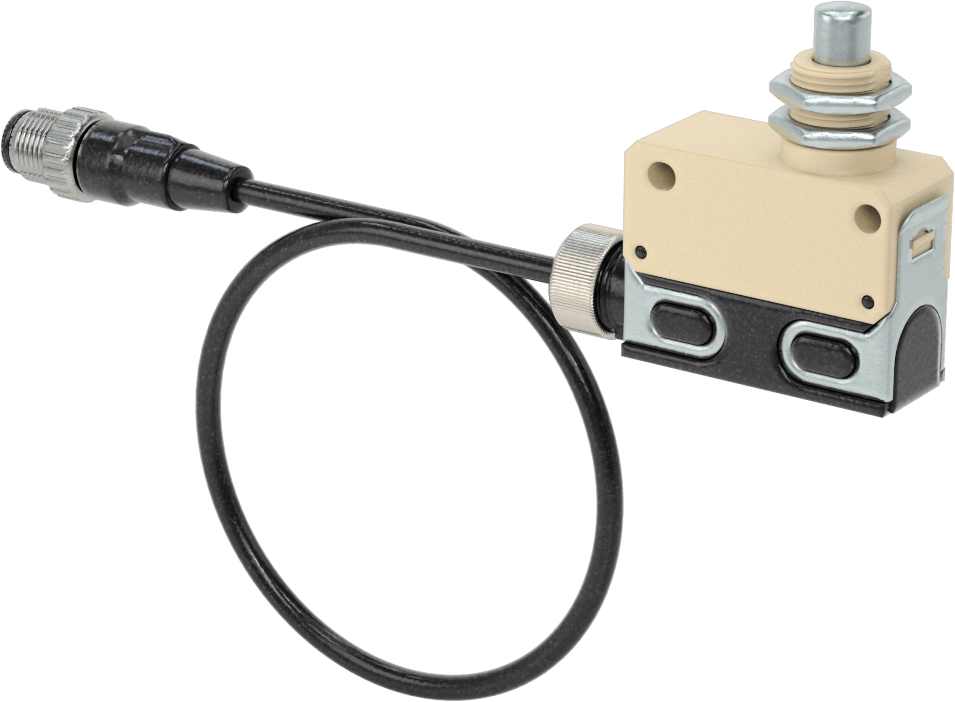 Kapalı Anlık Anahtar, Islak Ortam, M12 Tapa ile, Piston, 1A @ 30V DC