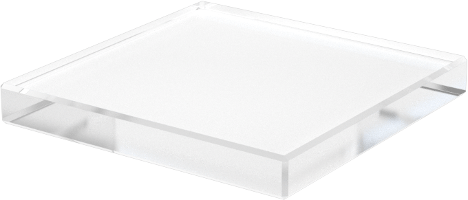 Ultra Yüksek Sıcaklık Kuvars Cam Levha, 1/8" Kalınlık, 1" Genişlik, 1" Uzunluk