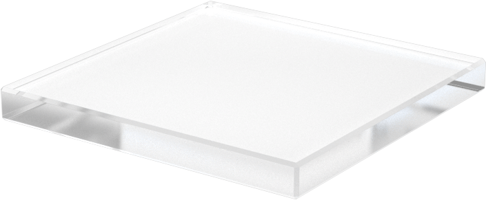 Ultra Yüksek Sıcaklık Kuvars Cam Levha, 1/8" Kalınlık, 1-1/4" Genişlik, 1-1/4" Uzunluk