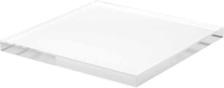 Ultra Yüksek Sıcaklık Kuvars Cam Levha, 1/8" Kalınlık, 1-3/4" Genişlik, 1-3/4" Uzunluk
