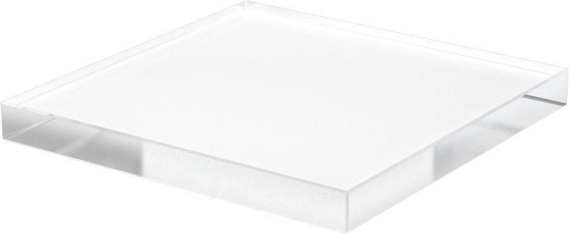 Ultra Yüksek Sıcaklık Kuvars Cam Levha, 1/4" Kalınlık, 2-1/2" Genişlik, 2-1/2" Uzunluk