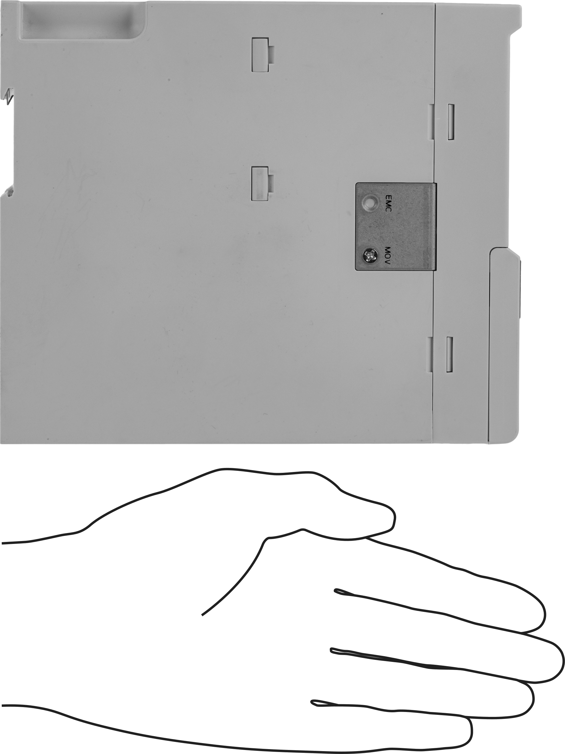 Programlanabilir 3 Fazlı AC Motor Hız Kontrolü, DIN Rayı Montajı, 2 hp için 200V-240V AC 3 Fazlı Giriş
