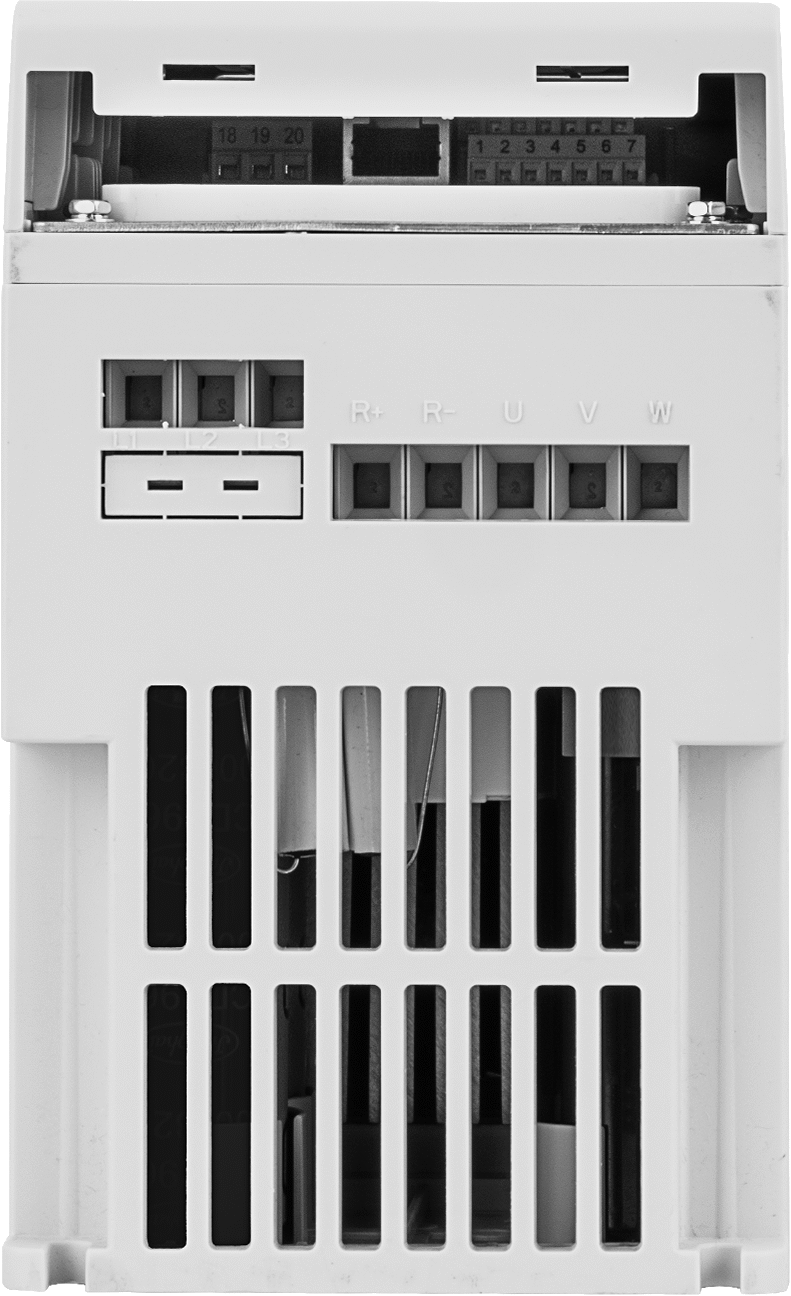 Programlanabilir 3 Fazlı AC Motor Hız Kontrolü, DIN Rayı Montajı, 3 hp için 200V-240V AC 3 Fazlı Giriş