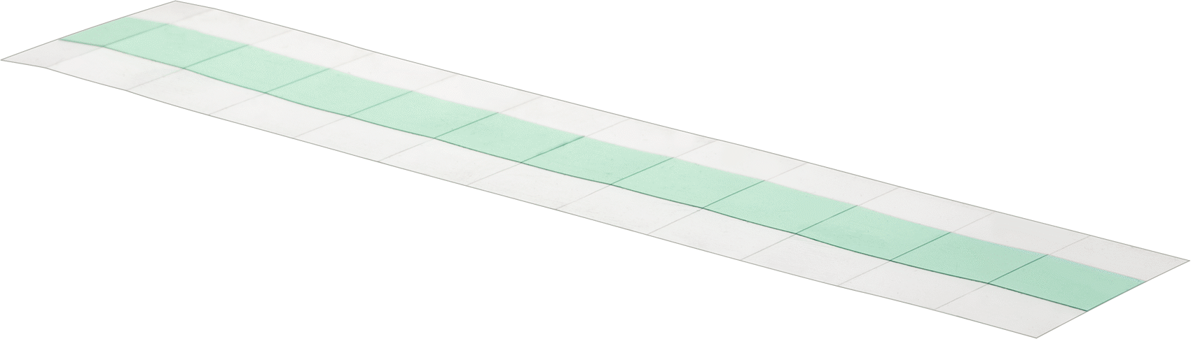 Toz Boya için Maskeleme Bandı Şekilleri, Levha, 3/8" Kare