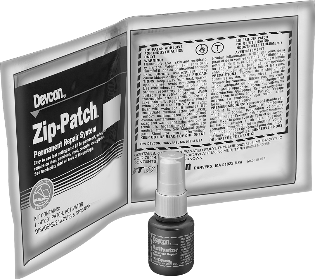 Yüzey Dolgu Yaması, Devcon Zip Patch(Tm) 11500, 4" Uzunluk, 9" Genişlik