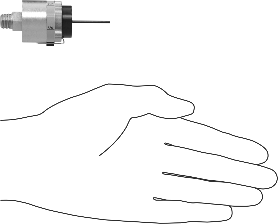 Kompakt Basınç Şalteri, Tel Uçları, 1/8 NPT, 9,7-240 PSI Ayar Noktası